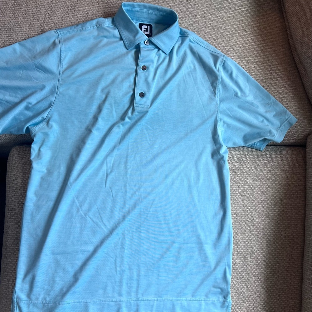 FootJoy Men's Light Blue Polo Shirt